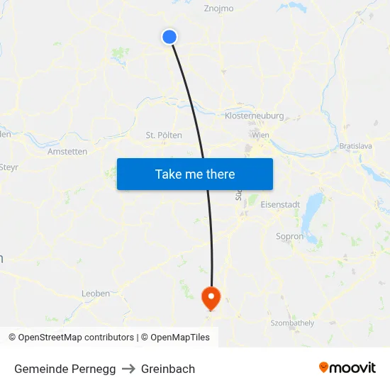 Gemeinde Pernegg to Greinbach map