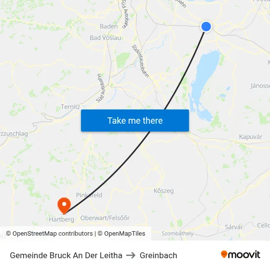Gemeinde Bruck An Der Leitha to Greinbach map