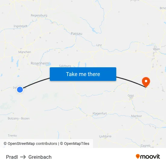 Pradl to Greinbach map