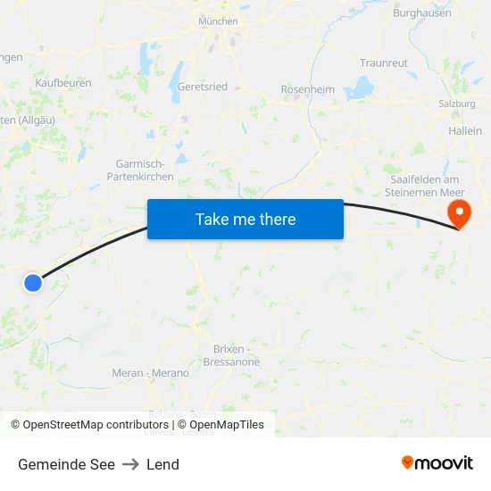 Gemeinde See to Lend map