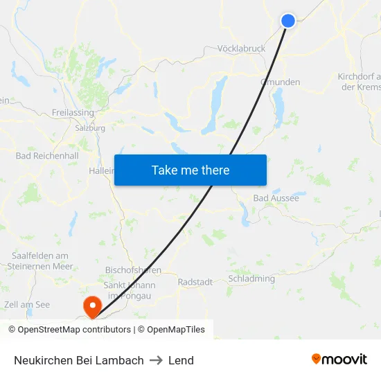 Neukirchen Bei Lambach to Lend map