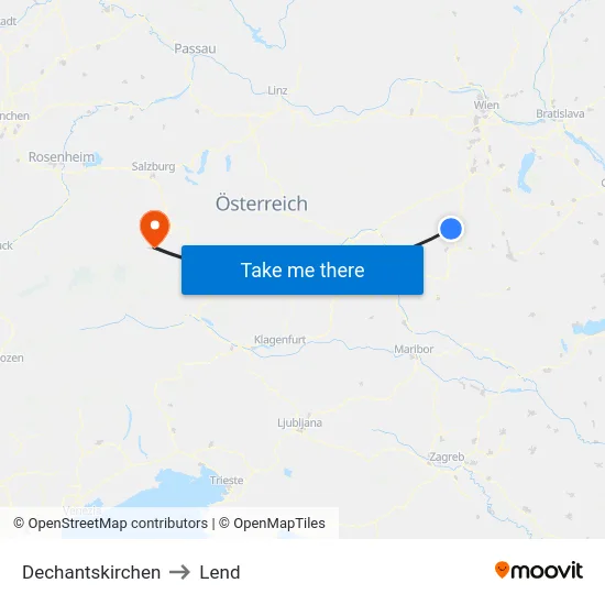 Dechantskirchen to Lend map