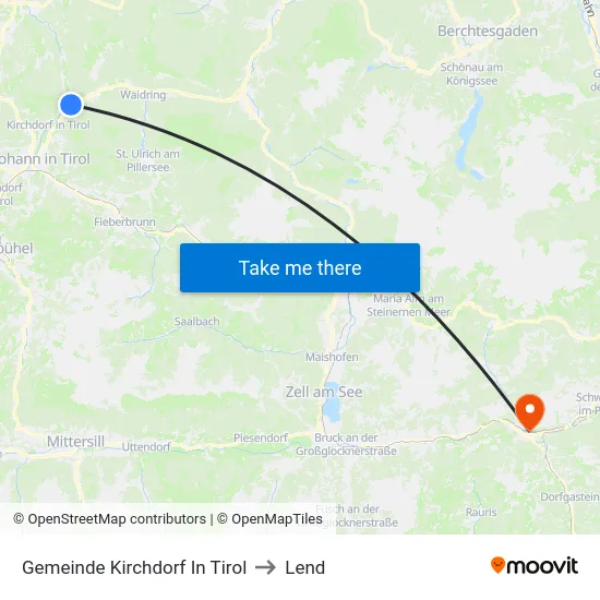 Gemeinde Kirchdorf In Tirol to Lend map