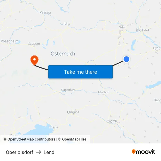 Oberloisdorf to Lend map