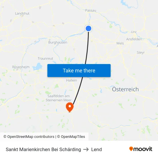 Sankt Marienkirchen Bei Schärding to Lend map