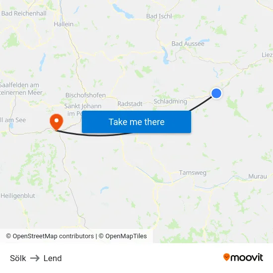 Sölk to Lend map