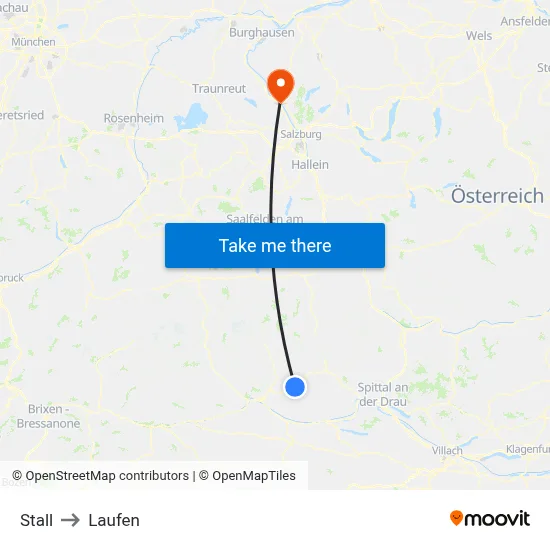 Stall to Laufen map
