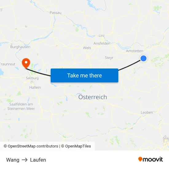 Wang to Laufen map