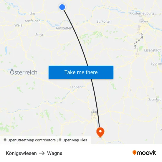 Königswiesen to Wagna map