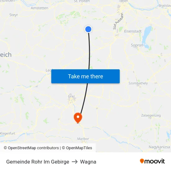 Gemeinde Rohr Im Gebirge to Wagna map