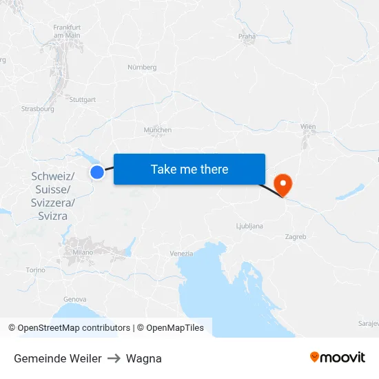 Gemeinde Weiler to Wagna map