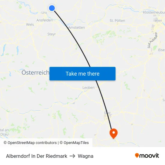 Alberndorf In Der Riedmark to Wagna map