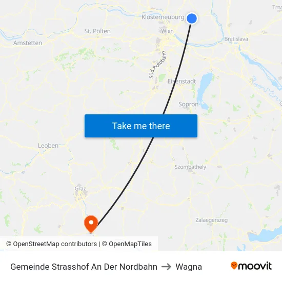 Gemeinde Strasshof An Der Nordbahn to Wagna map