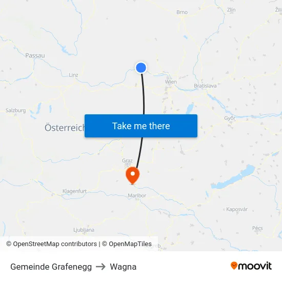 Gemeinde Grafenegg to Wagna map