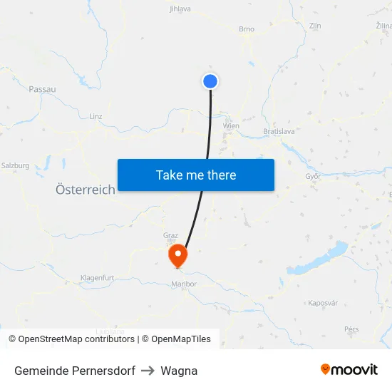 Gemeinde Pernersdorf to Wagna map