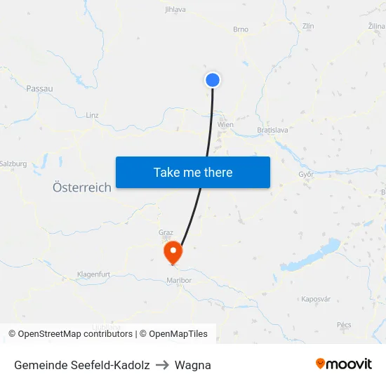 Gemeinde Seefeld-Kadolz to Wagna map