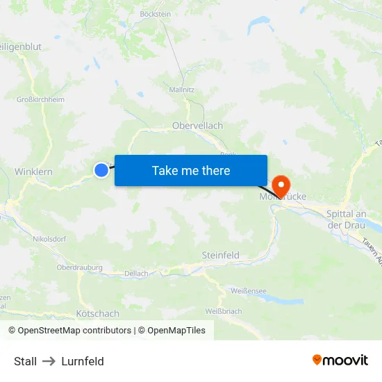 Stall to Lurnfeld map