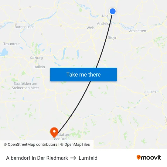 Alberndorf In Der Riedmark to Lurnfeld map