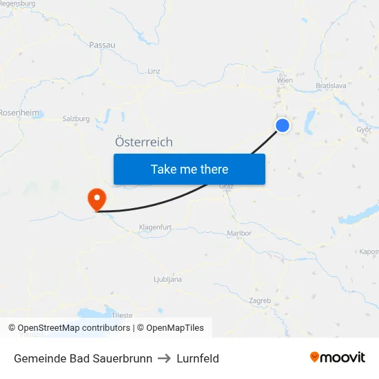 Gemeinde Bad Sauerbrunn to Lurnfeld map