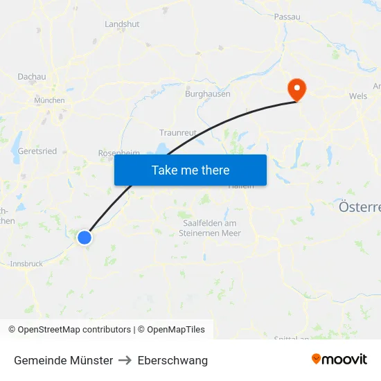 Gemeinde Münster to Eberschwang map