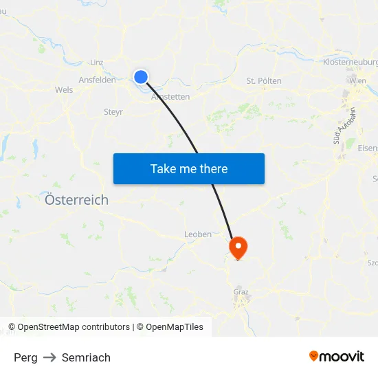 Perg to Semriach map