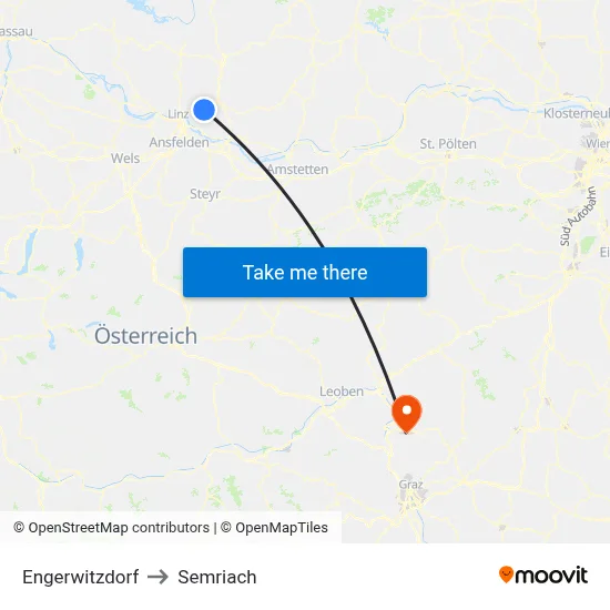 Engerwitzdorf to Semriach map