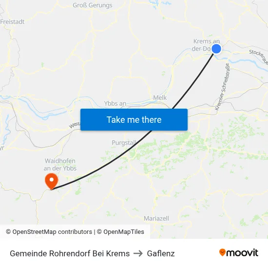 Gemeinde Rohrendorf Bei Krems to Gaflenz map