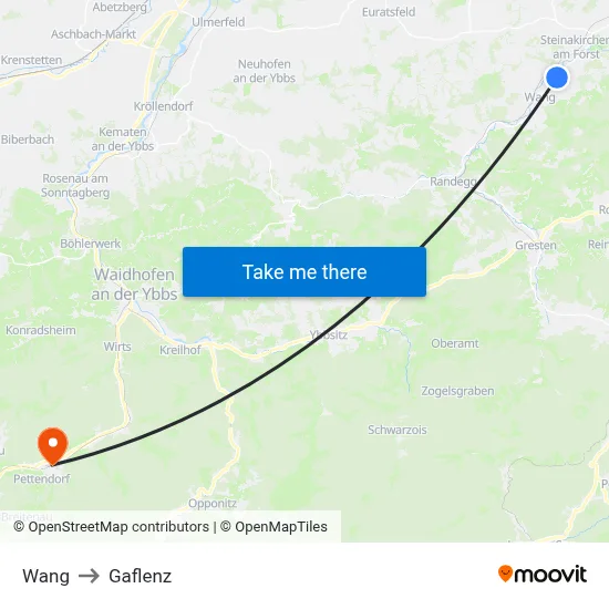 Wang to Gaflenz map