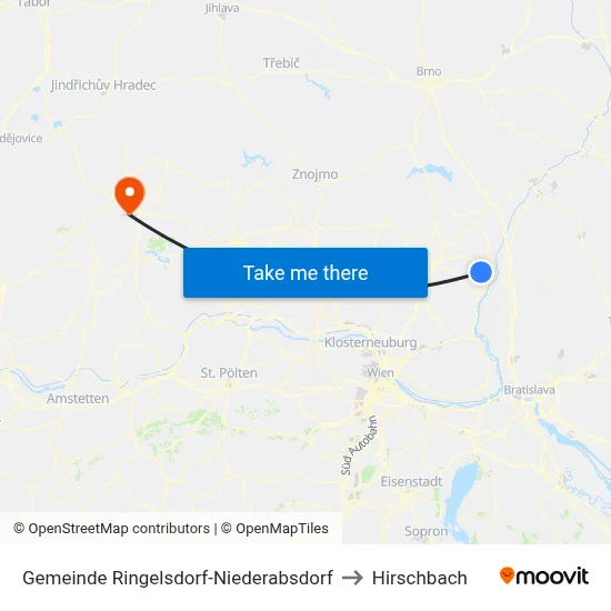 Gemeinde Ringelsdorf-Niederabsdorf to Hirschbach map