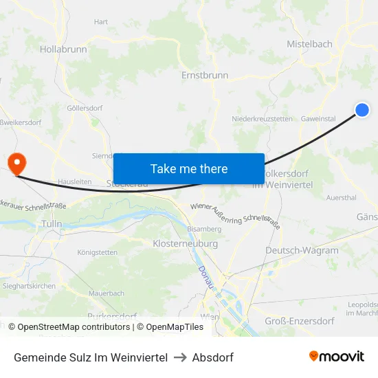 Gemeinde Sulz Im Weinviertel to Absdorf map