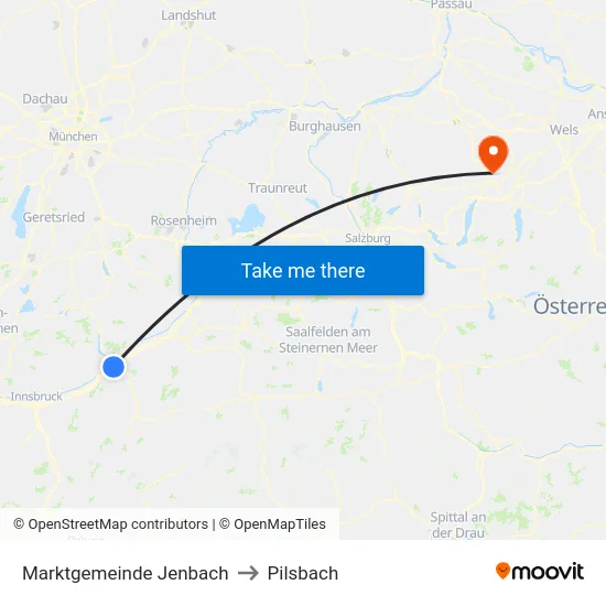 Marktgemeinde Jenbach to Pilsbach map