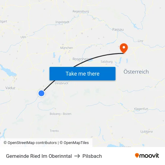 Gemeinde Ried Im Oberinntal to Pilsbach map