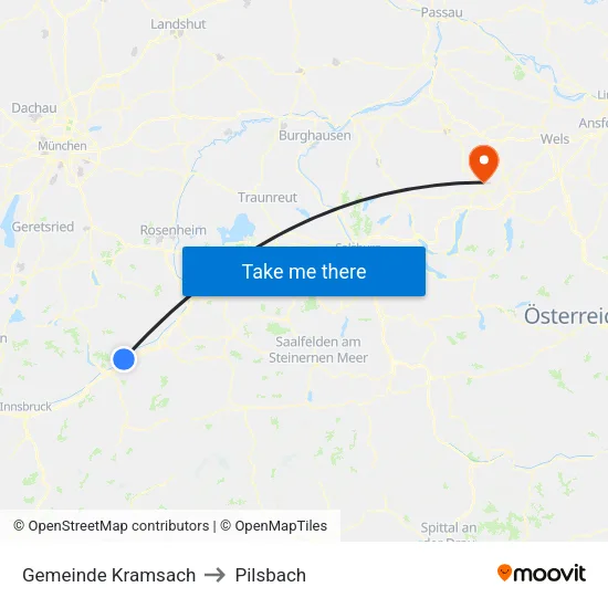 Gemeinde Kramsach to Pilsbach map