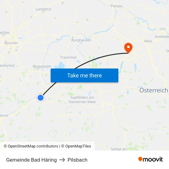 Gemeinde Bad Häring to Pilsbach map