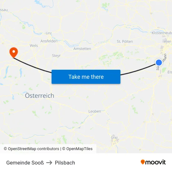Gemeinde Sooß to Pilsbach map