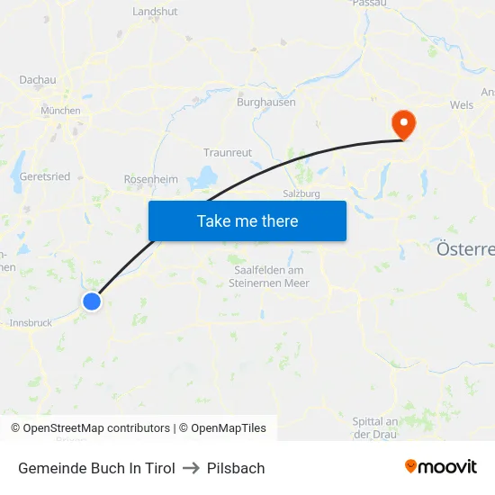 Gemeinde Buch In Tirol to Pilsbach map