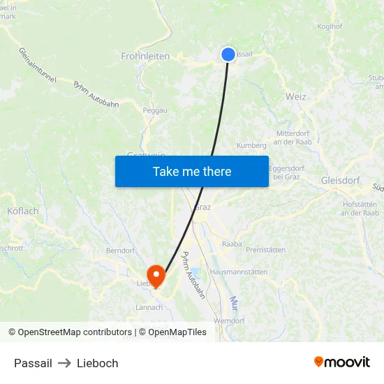 Passail to Lieboch map