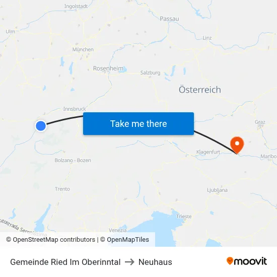 Gemeinde Ried Im Oberinntal to Neuhaus map