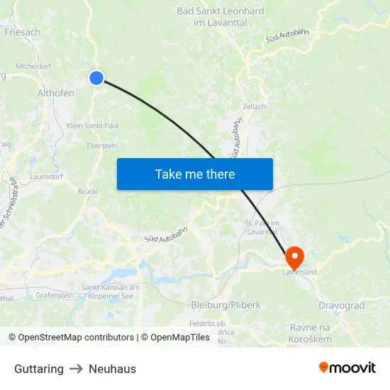 Guttaring to Neuhaus map