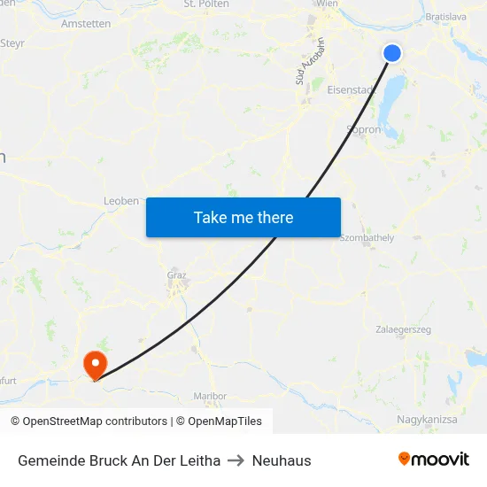 Gemeinde Bruck An Der Leitha to Neuhaus map