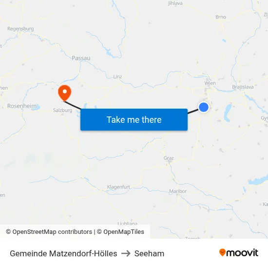 Gemeinde Matzendorf-Hölles to Seeham map