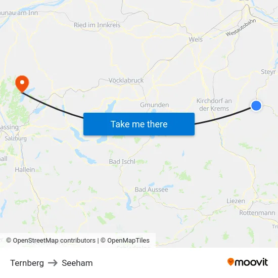 Ternberg to Seeham map