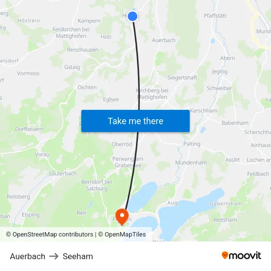 Auerbach to Seeham map
