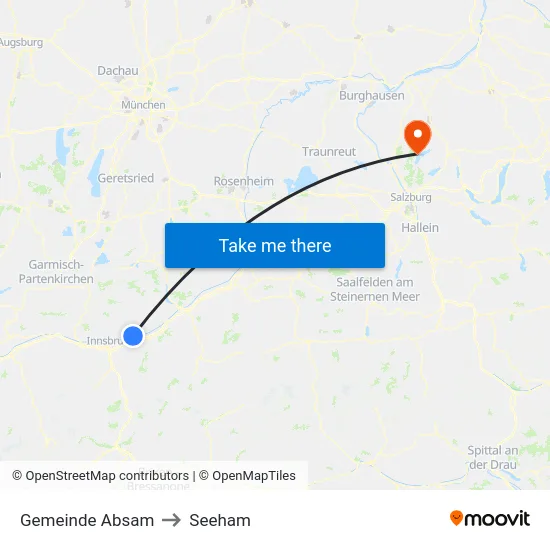 Gemeinde Absam to Seeham map
