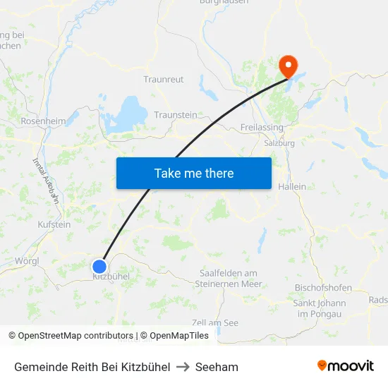 Gemeinde Reith Bei Kitzbühel to Seeham map