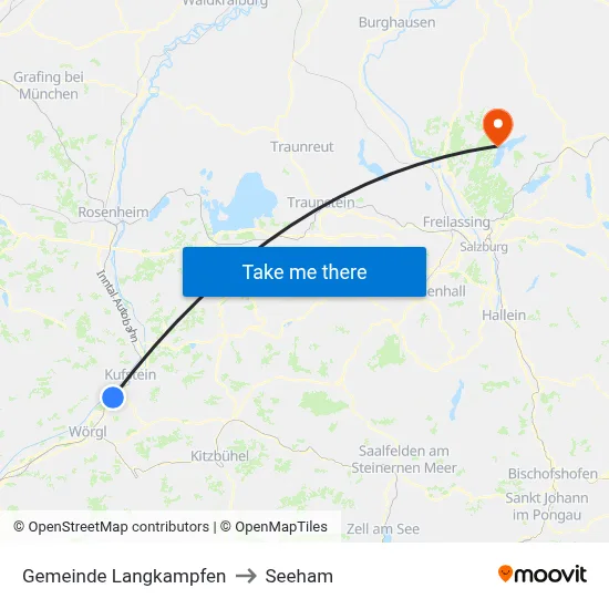 Gemeinde Langkampfen to Seeham map