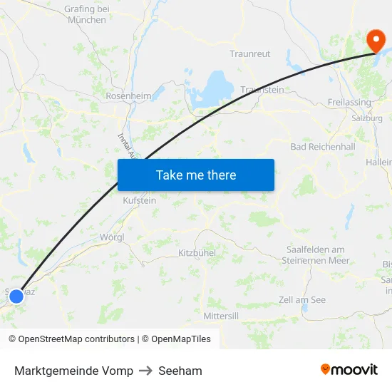 Marktgemeinde Vomp to Seeham map