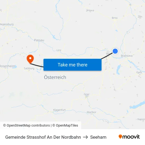 Gemeinde Strasshof An Der Nordbahn to Seeham map