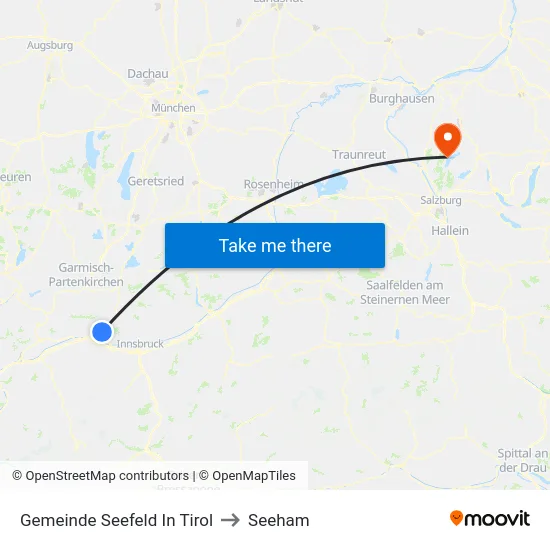 Gemeinde Seefeld In Tirol to Seeham map