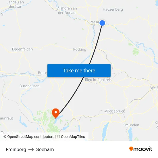 Freinberg to Seeham map